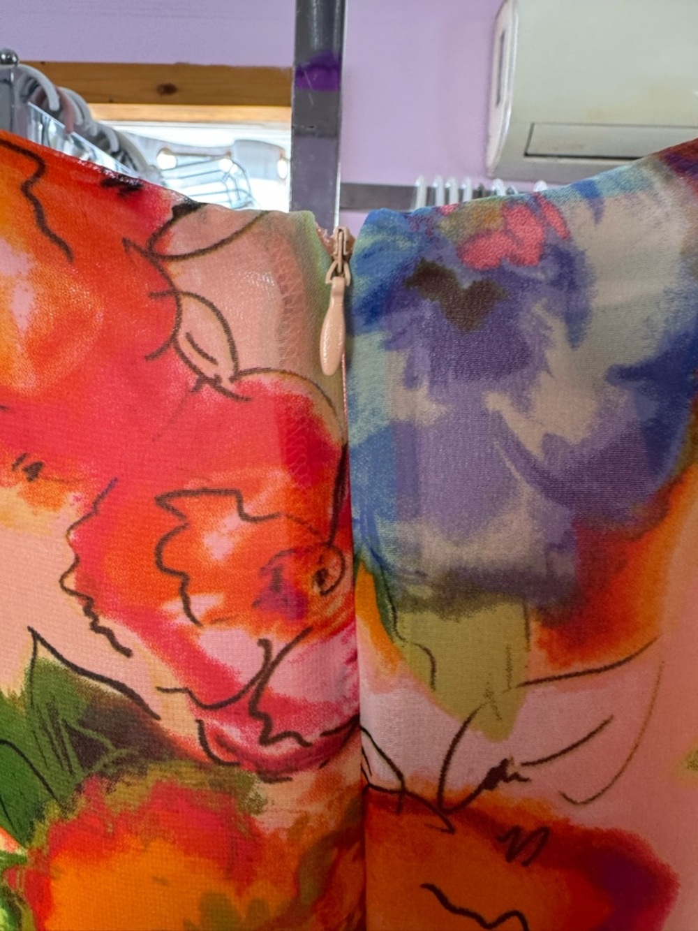 ALYX New With Tags Floral Mix Media Fit & Flare Dress - Size 22W - Picture 6 of 6
